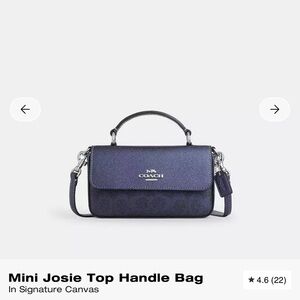 Coach Mini Josie Top Handle Bag